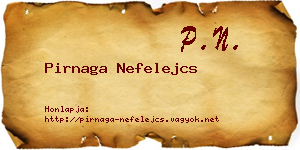 Pirnaga Nefelejcs névjegykártya